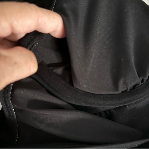 NEW DKNY One Piece Swimsuit Ruffle Straps Tummy Control Low Back Black Size S - Picture 9 of 16